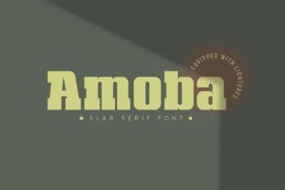 Amoba: A Bold Serif Display Font for Editorial Impact