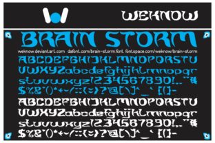 Brain Storm: A Bold, Playful Display Font