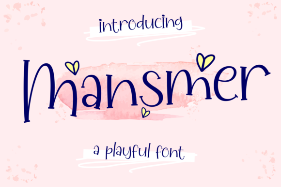 Mansmer: A Playful Display Font for Campaign Creativity