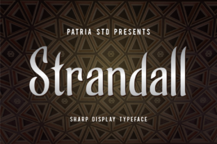 Strandall: A Clean, Casual Display Font for Handmade Brands